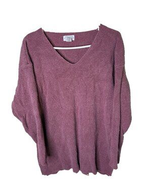 Vintage 90s Raw Silk Knit Sweater Baggy Pink Luxe Lagnelook
